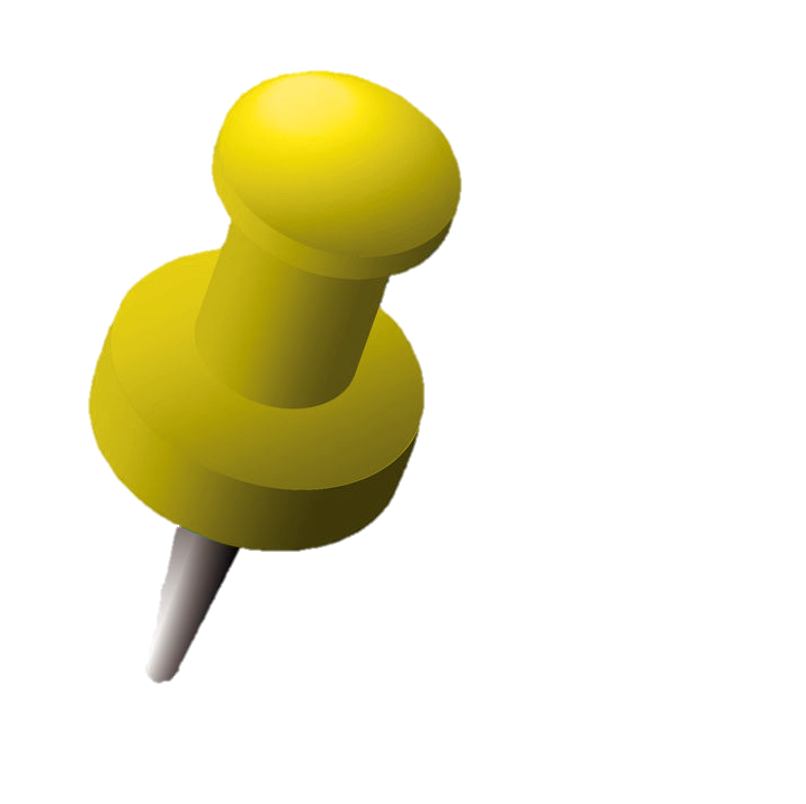 yellow pin